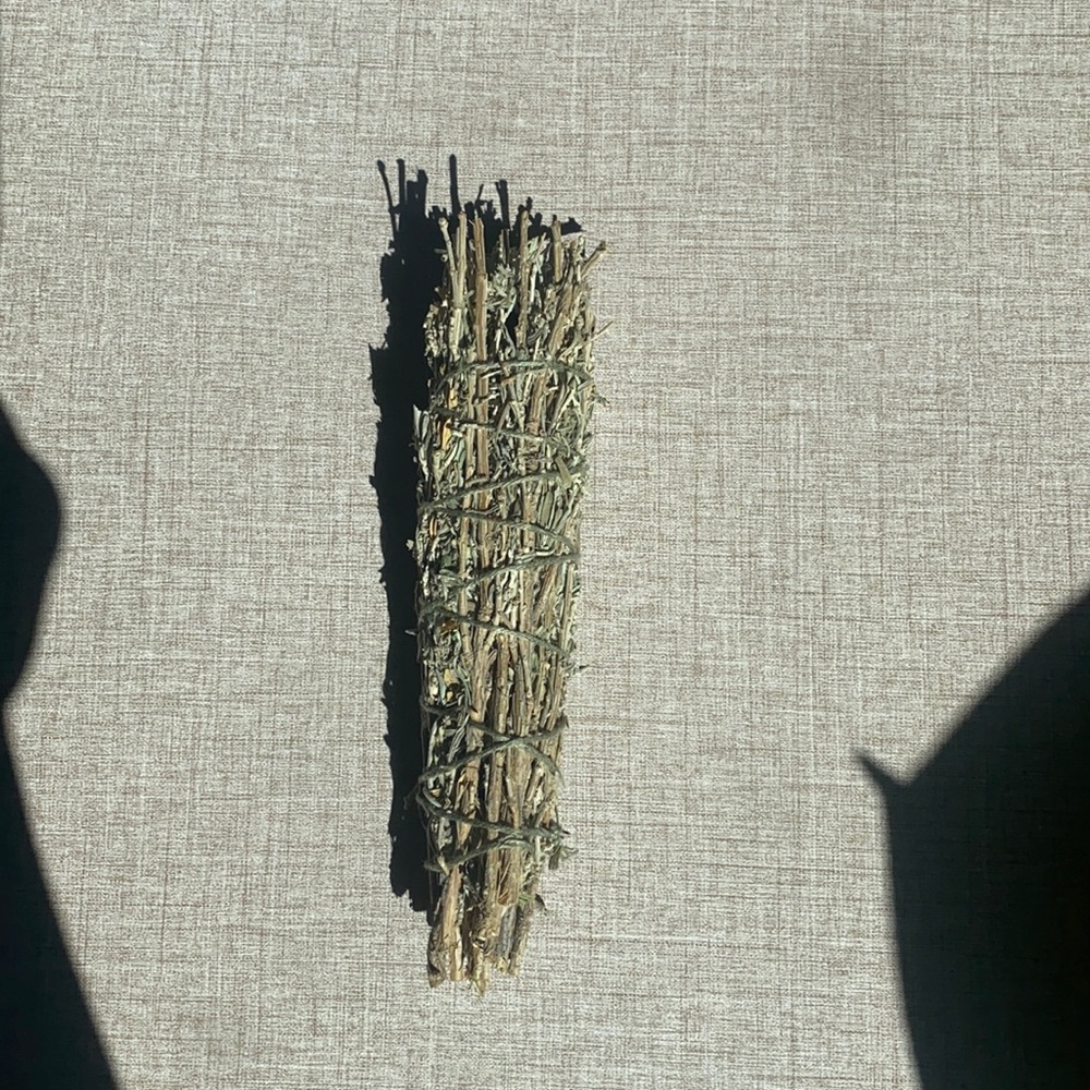 Colorado sage, home grown, and hand picked. Used to cleanse a space.